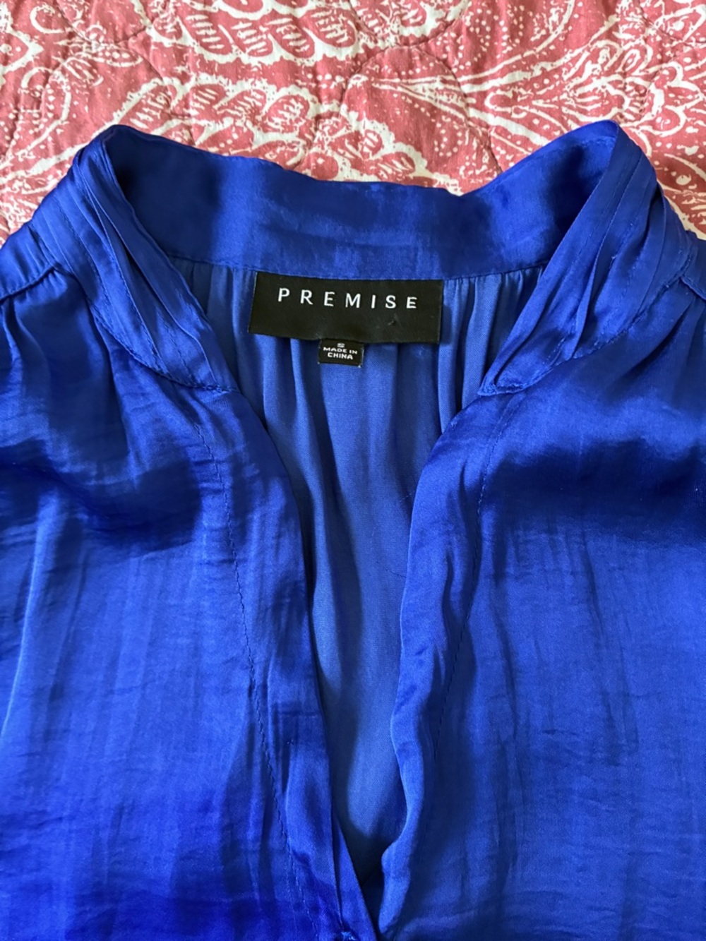 Premise Vibrant Cobalt Blue Top